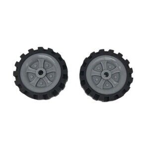 2 K'nex Tires Wheels Replacement Parts Pieces Almost 2 1/2" Across Lot of 2